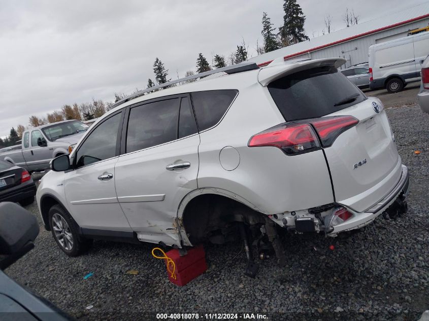 2017 Toyota Rav4 Hybrid Limited VIN: JTMDJREV3HD100265 Lot: 40818078