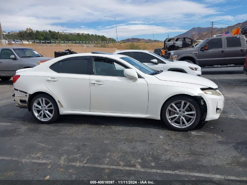 2006 Lexus Is 350 VIN: JTHBE262362006434 Lot: 40818097