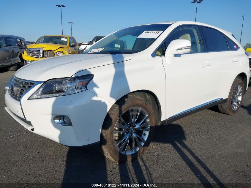 2013 Lexus Rx 450H VIN: JTJZB1BA4D2411826 Lot: 40818122