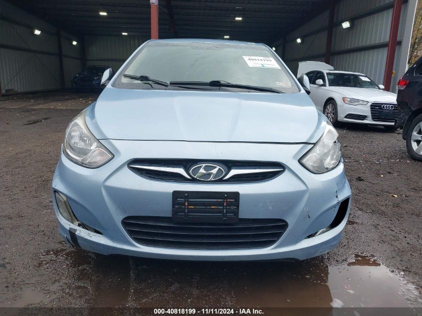 2012 Hyundai Accent Gls VIN: KMHCU4AE3CU071477 Lot: 40818199