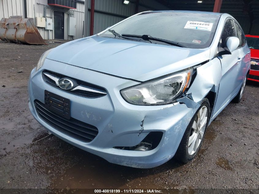 2012 Hyundai Accent Gls VIN: KMHCU4AE3CU071477 Lot: 40818199