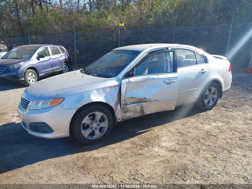 2009 Kia Optima Lx VIN: KNAGE228195349101 Lot: 40818247