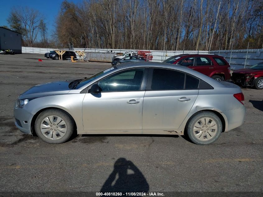 2013 Chevrolet Cruze Ls Auto VIN: 1G1PA5SH9D7168124 Lot: 40818260