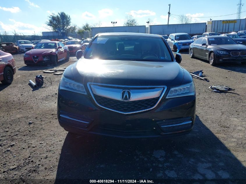 2016 Acura Mdx Technology Acurawatch Plus Packages/Technology Package VIN: 5FRYD4H46GB039496 Lot: 40818294