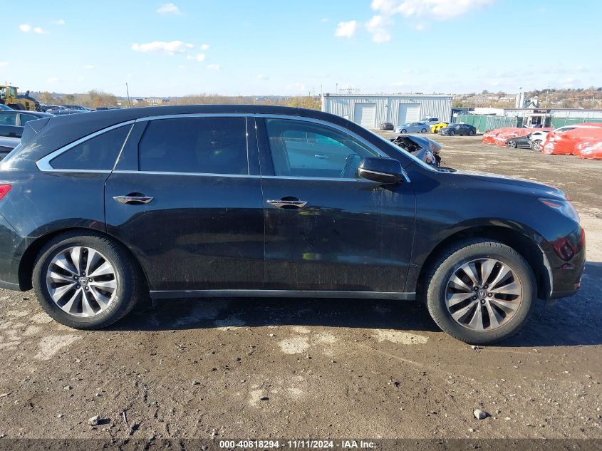 2016 Acura Mdx Technology Acurawatch Plus Packages/Technology Package VIN: 5FRYD4H46GB039496 Lot: 40818294