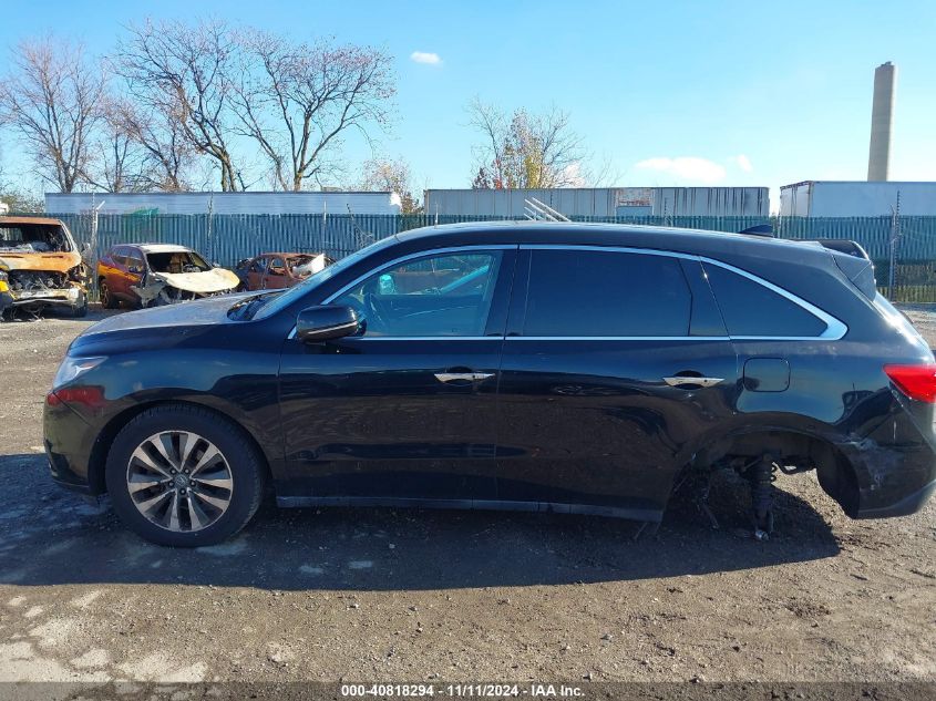 2016 Acura Mdx Technology Acurawatch Plus Packages/Technology Package VIN: 5FRYD4H46GB039496 Lot: 40818294