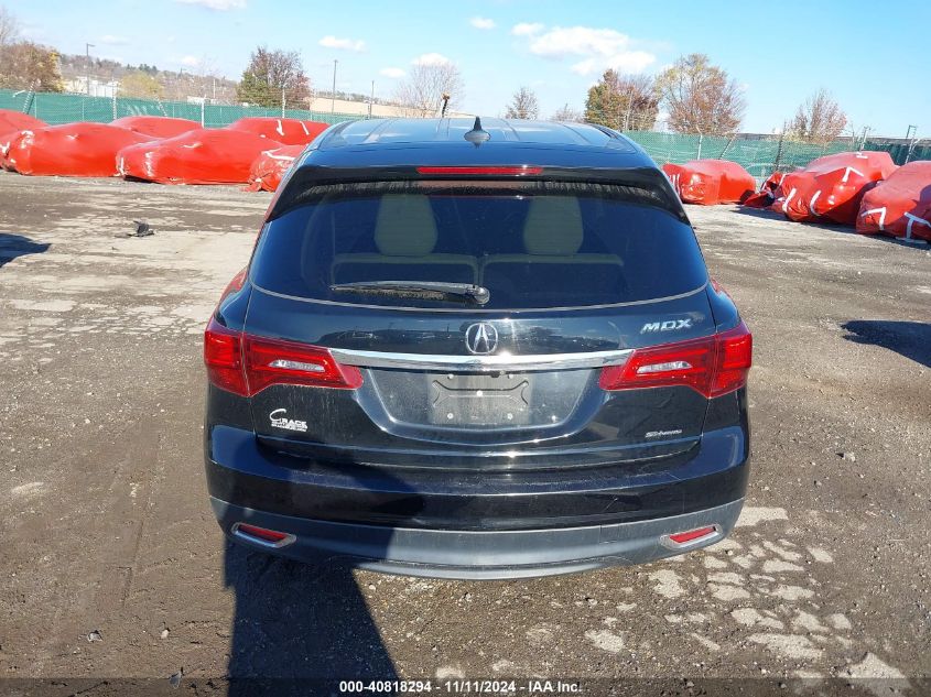 2016 Acura Mdx Technology Acurawatch Plus Packages/Technology Package VIN: 5FRYD4H46GB039496 Lot: 40818294