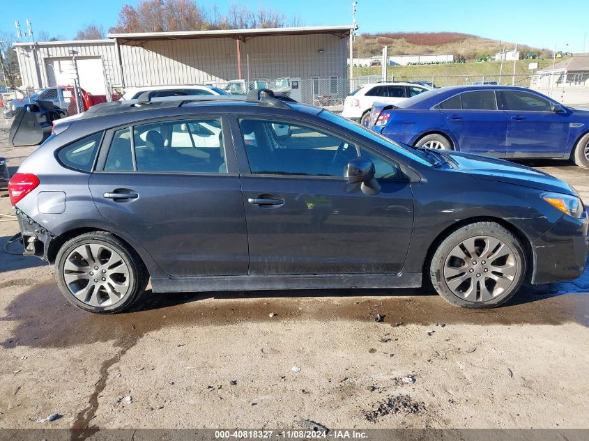 2013 Subaru Impreza 2.0I Sport Premium VIN: JF1GPAL62DH805026 Lot: 40818327