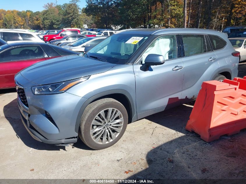 2022 Toyota Highlander Platinum VIN: 5TDFZRAH4NS092744 Lot: 40818450