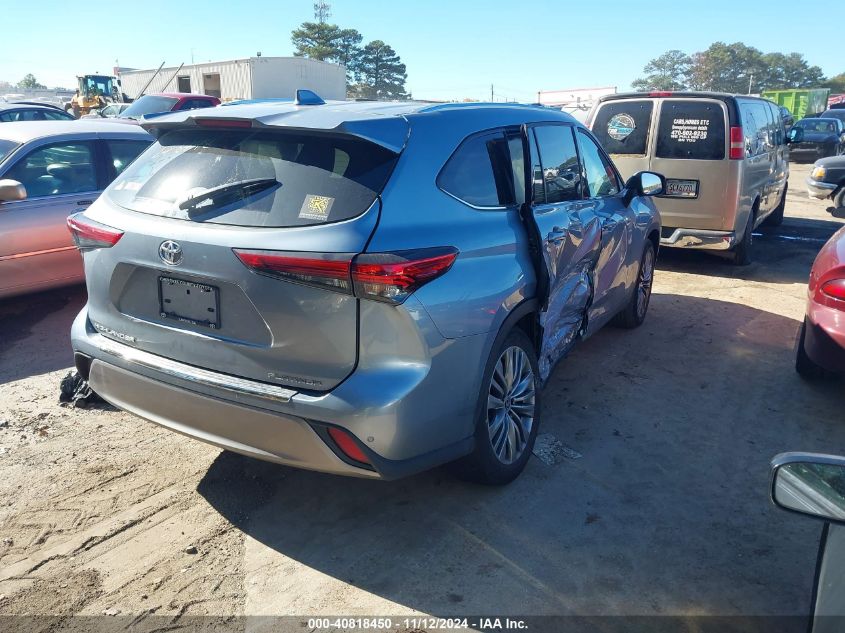 2022 Toyota Highlander Platinum VIN: 5TDFZRAH4NS092744 Lot: 40818450