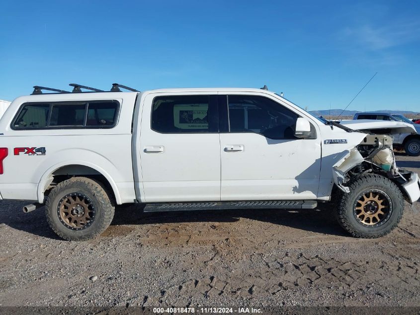 2019 Ford F-150 Lariat VIN: 1FTEW1E44KFA16434 Lot: 40818478