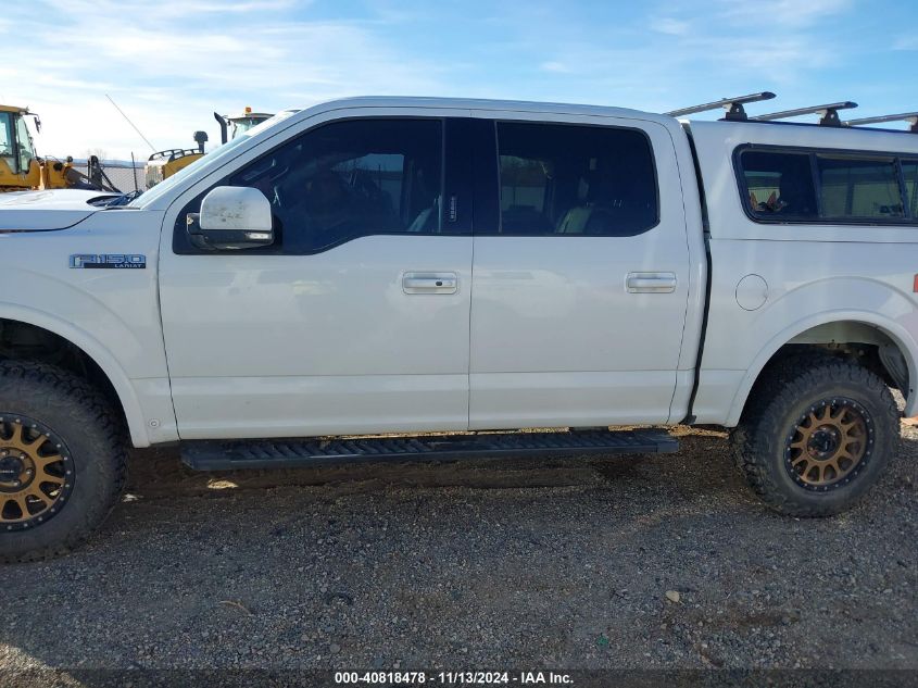 2019 Ford F-150 Lariat VIN: 1FTEW1E44KFA16434 Lot: 40818478