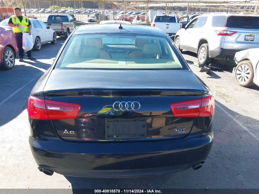 2012 Audi A6 3.0 Premium VIN: WAUGGAFC1CN092127 Lot: 40818578