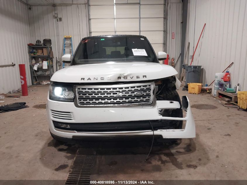 2016 Land Rover Range Rover 5.0L V8 Supercharged VIN: SALGS2EF0GA291601 Lot: 40818595