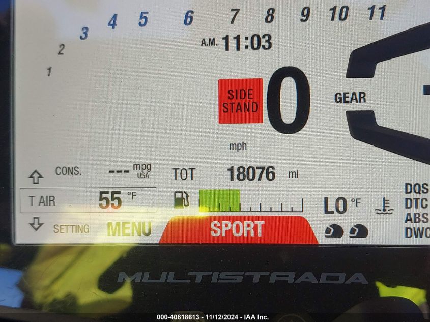 2018 DUCATI MULTISTRADA 1260/1260 S/1260 S DLAIR/1260 PIKES PEAK - ZDMAAEKW8JB000189