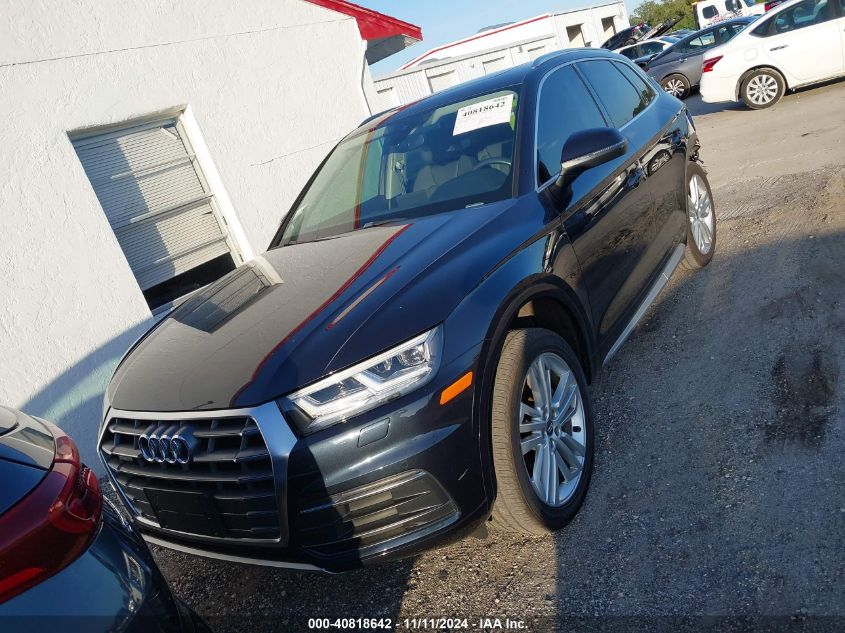 2018 Audi Q5 2.0T Premium/2.0T Tech Premium VIN: WA1BNAFYXJ2244333 Lot: 40818642