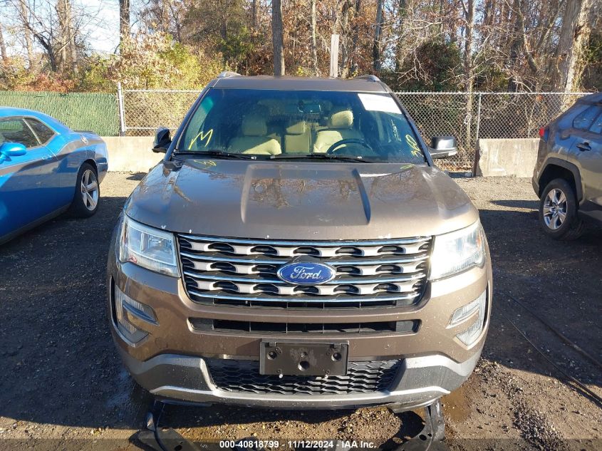 2016 Ford Explorer Xlt VIN: 1FM5K8D81GGA30345 Lot: 40818799