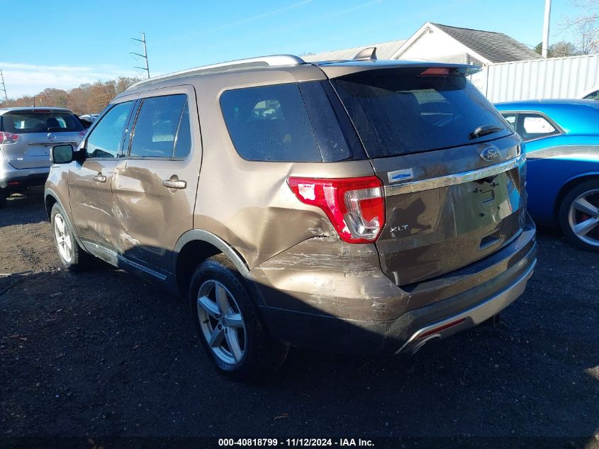 2016 Ford Explorer Xlt VIN: 1FM5K8D81GGA30345 Lot: 40818799