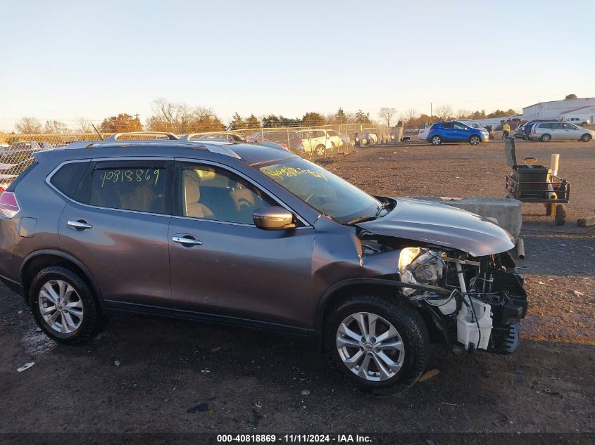 2016 Nissan Rogue Sv VIN: KNMAT2MV0GP668430 Lot: 40818869