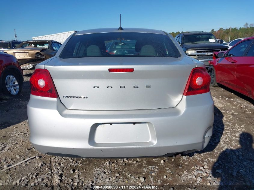 2012 Dodge Avenger Se VIN: 1C3CDZAB5CN294044 Lot: 40818898