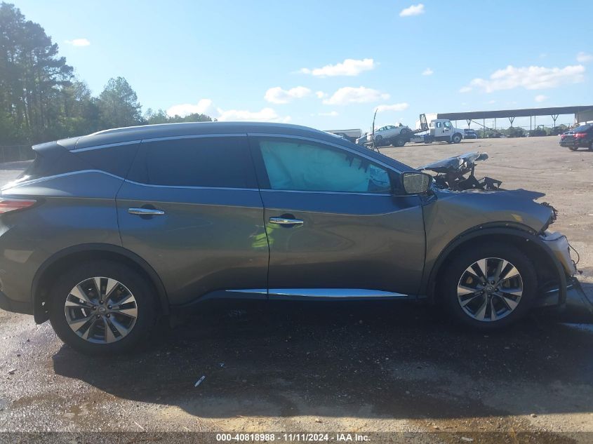 2015 Nissan Murano Sl VIN: 5N1AZ2MG7FN284523 Lot: 40818988