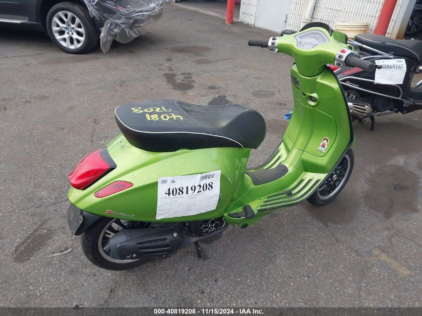 2018 Vespa Sprint 150 3V VIN: ZAPM818G5J5800362 Lot: 40819208