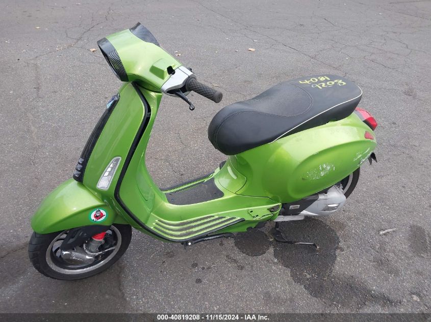 2018 Vespa Sprint 150 3V VIN: ZAPM818G5J5800362 Lot: 40819208