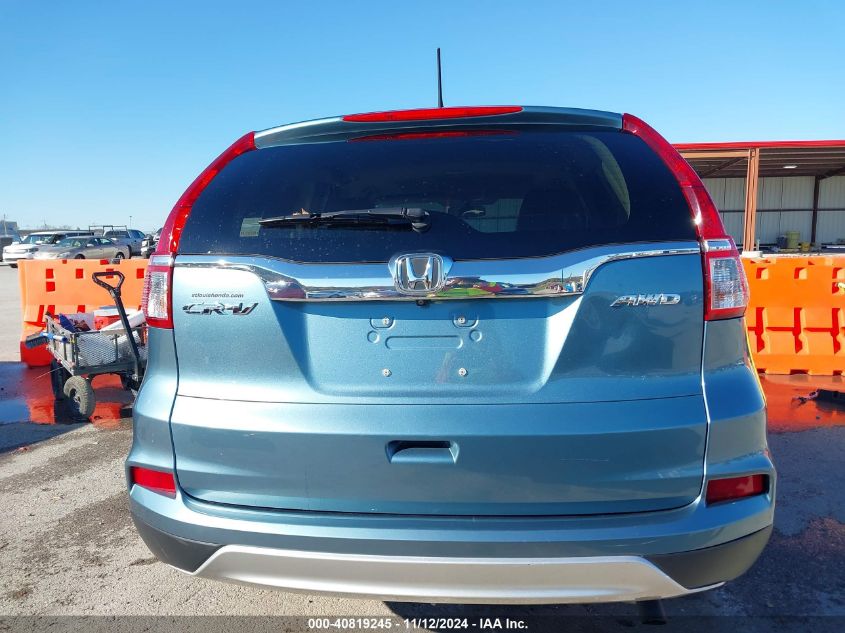 2015 Honda Cr-V Ex VIN: 5J6RM4H5XFL059738 Lot: 40819245