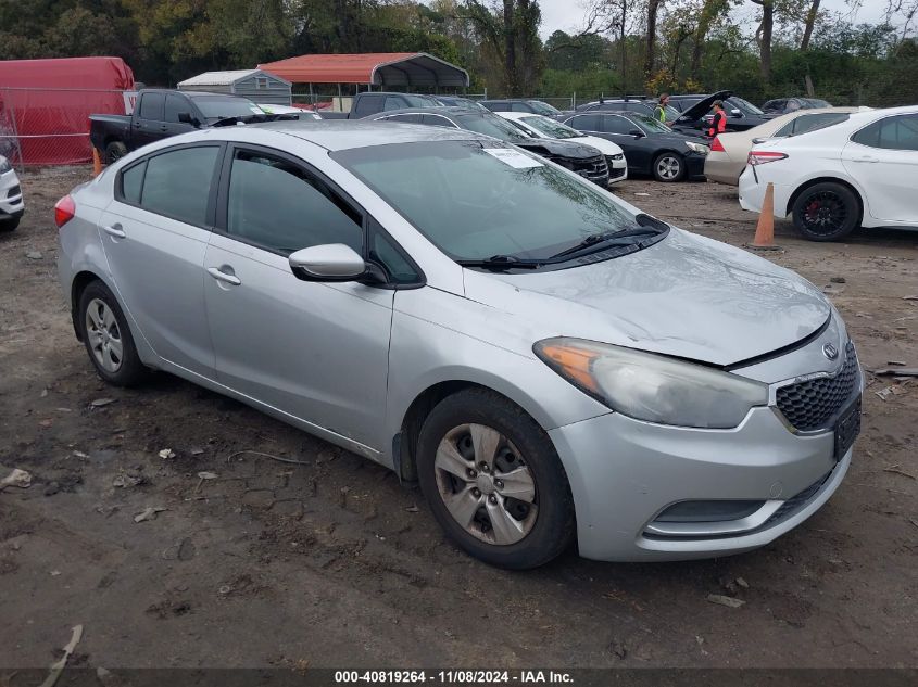 VIN KNAFK4A67G5515814 2016 KIA FORTE no.1