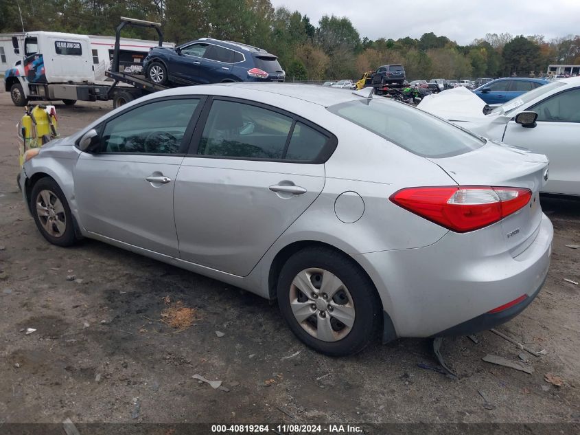 VIN KNAFK4A67G5515814 2016 KIA FORTE no.3