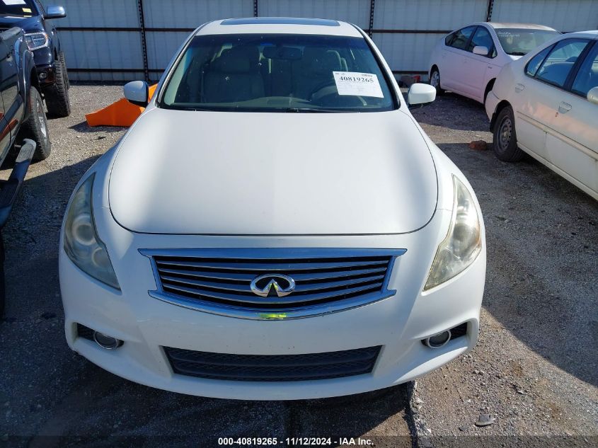 2012 Infiniti G37 Journey VIN: JN1CV6AP4CM621349 Lot: 40819265