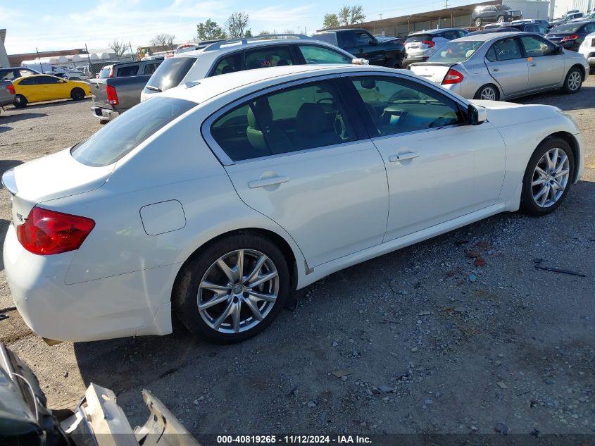 2012 Infiniti G37 Journey VIN: JN1CV6AP4CM621349 Lot: 40819265