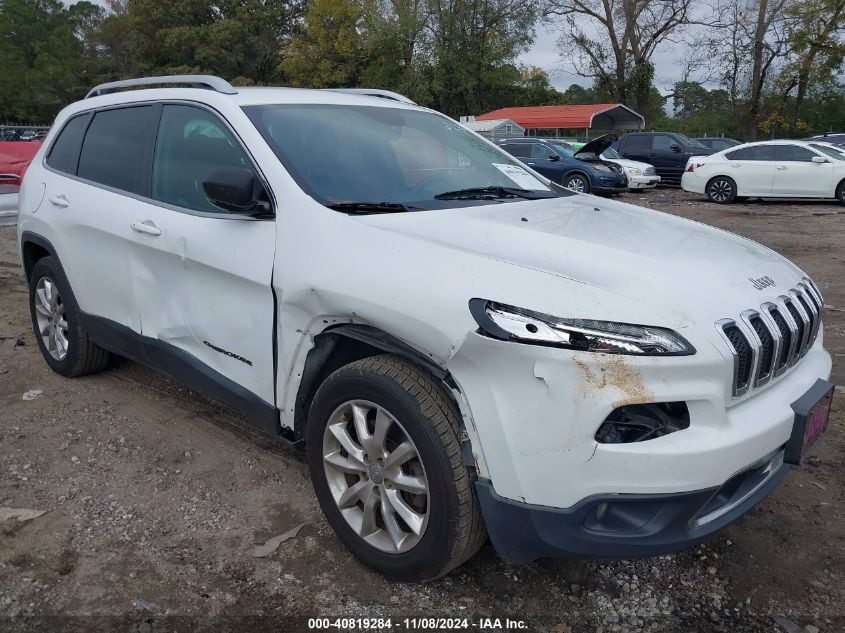 2016 Jeep Cherokee Limited VIN: 1C4PJMDB7GW236280 Lot: 40819284