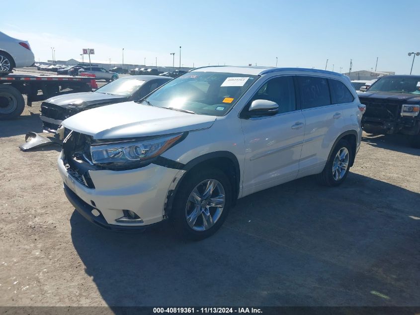 2014 TOYOTA HIGHLANDER LIMITED V6 - 5TDYKRFHXES012496