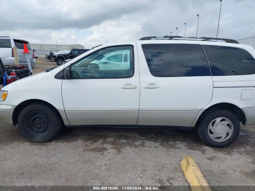 1999 Toyota Sienna Xle VIN: 4T3ZF13C1XU152733 Lot: 40819395