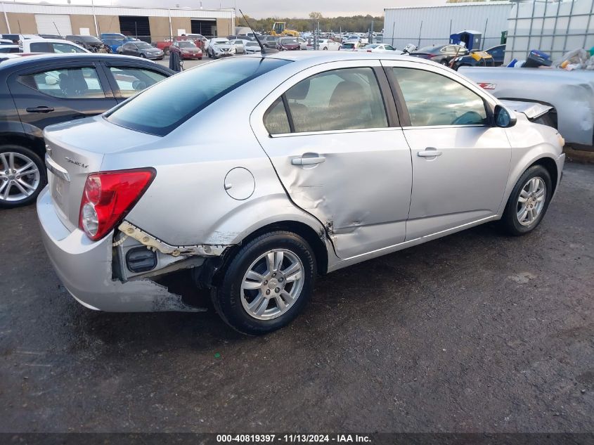 2012 Chevrolet Sonic 2Lt VIN: 1G1JC5SH8C4193323 Lot: 40819397