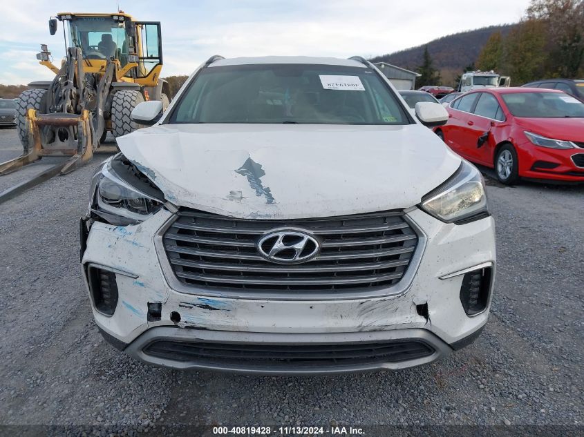 2017 Hyundai Santa Fe Se VIN: KM8SMDHF8HU201156 Lot: 40819428