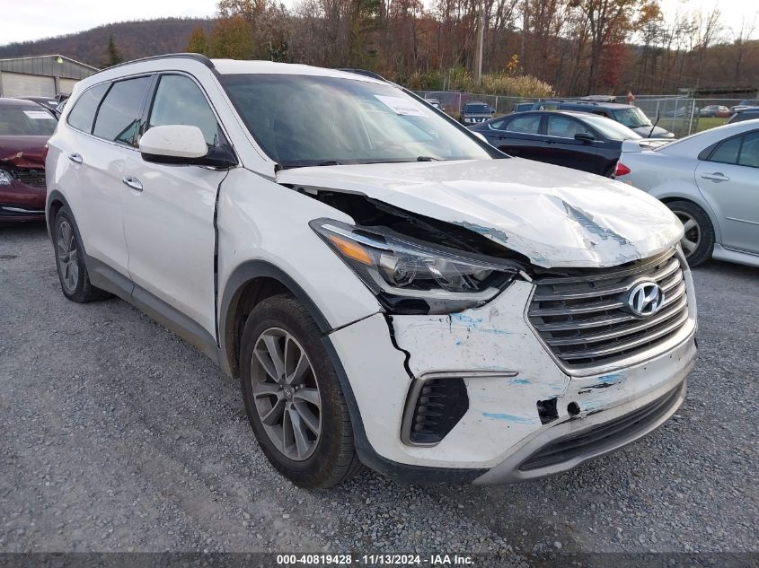 2017 Hyundai Santa Fe Se VIN: KM8SMDHF8HU201156 Lot: 40819428