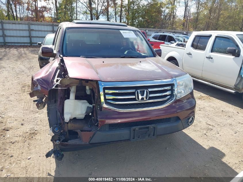 2012 Honda Pilot Ex-L VIN: 5FNYF3H53CB018355 Lot: 40819452