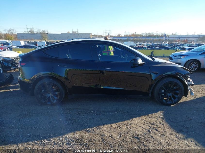 2021 Tesla Model Y Long Range Dual Motor All-Wheel Drive VIN: 5YJYGDEE5MF180707 Lot: 40819536