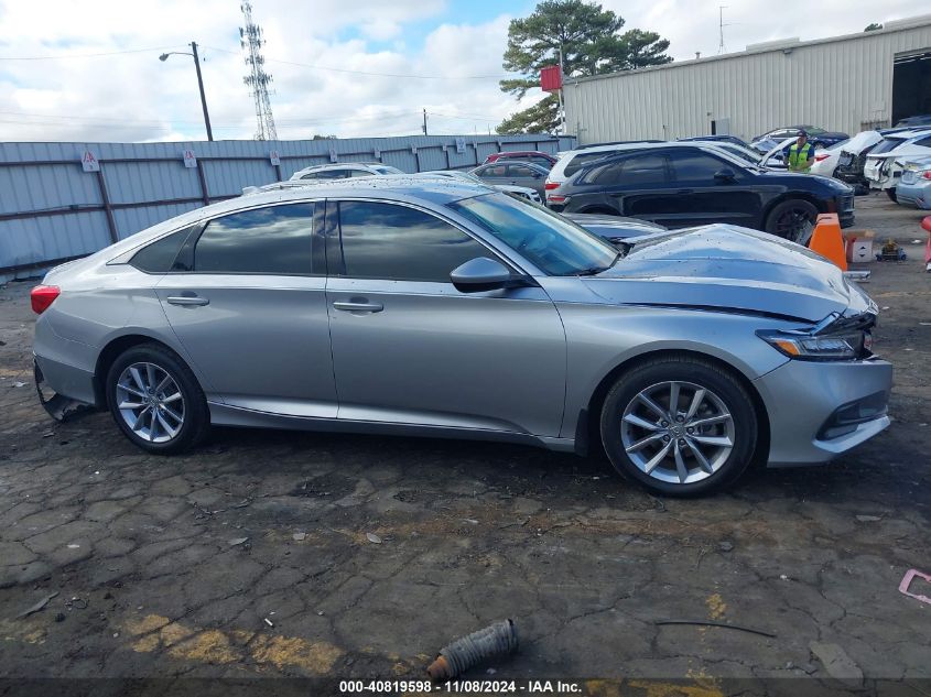 2021 Honda Accord Lx VIN: 1HGCV1F12MA113910 Lot: 40819598