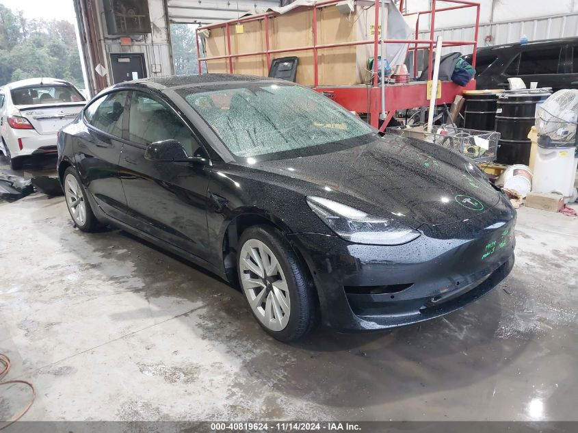 2022 Tesla Model 3 Long Range Dual Motor All-Wheel Drive VIN: 5YJ3E1EB0NF270692 Lot: 40819624