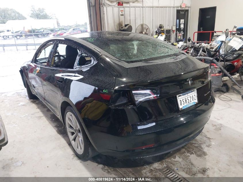 2022 Tesla Model 3 Long Range Dual Motor All-Wheel Drive VIN: 5YJ3E1EB0NF270692 Lot: 40819624