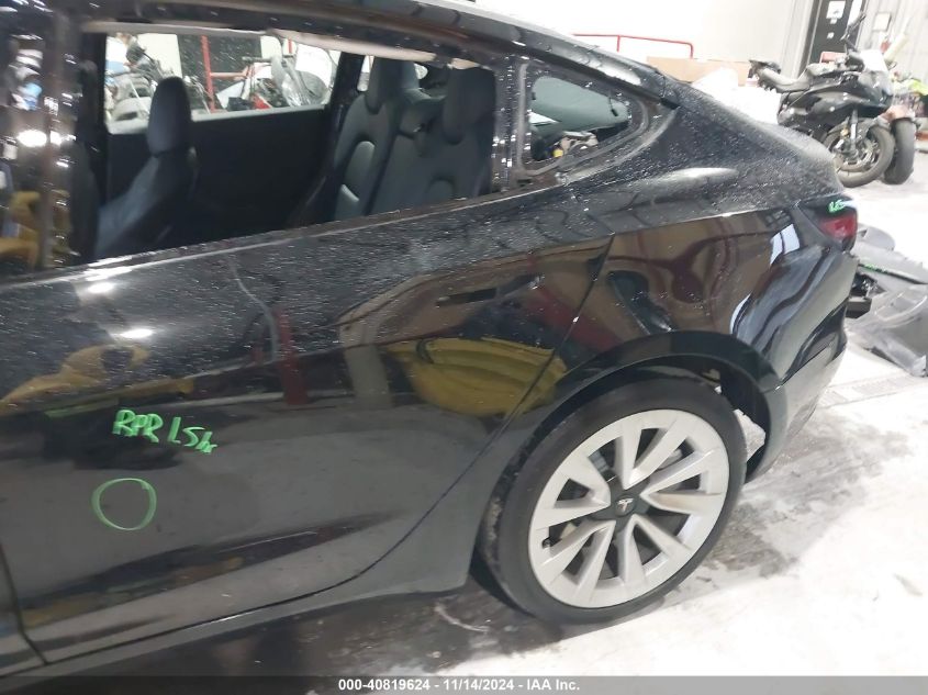 2022 Tesla Model 3 Long Range Dual Motor All-Wheel Drive VIN: 5YJ3E1EB0NF270692 Lot: 40819624