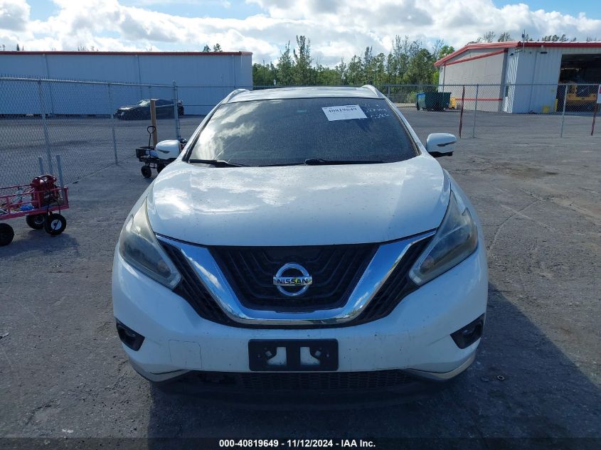 2018 Nissan Murano Sl VIN: 5N1AZ2MHXJN195286 Lot: 40819649