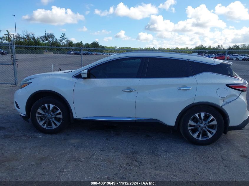 2018 Nissan Murano Sl VIN: 5N1AZ2MHXJN195286 Lot: 40819649