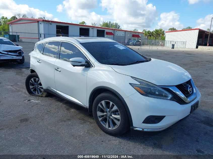 2018 Nissan Murano Sl VIN: 5N1AZ2MHXJN195286 Lot: 40819649