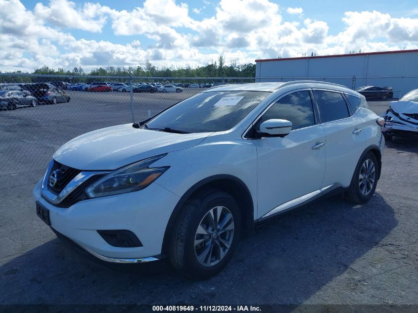 2018 Nissan Murano Sl VIN: 5N1AZ2MHXJN195286 Lot: 40819649