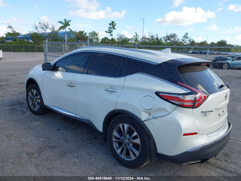 2018 Nissan Murano Sl VIN: 5N1AZ2MHXJN195286 Lot: 40819649