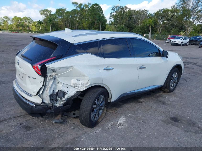 2018 Nissan Murano Sl VIN: 5N1AZ2MHXJN195286 Lot: 40819649